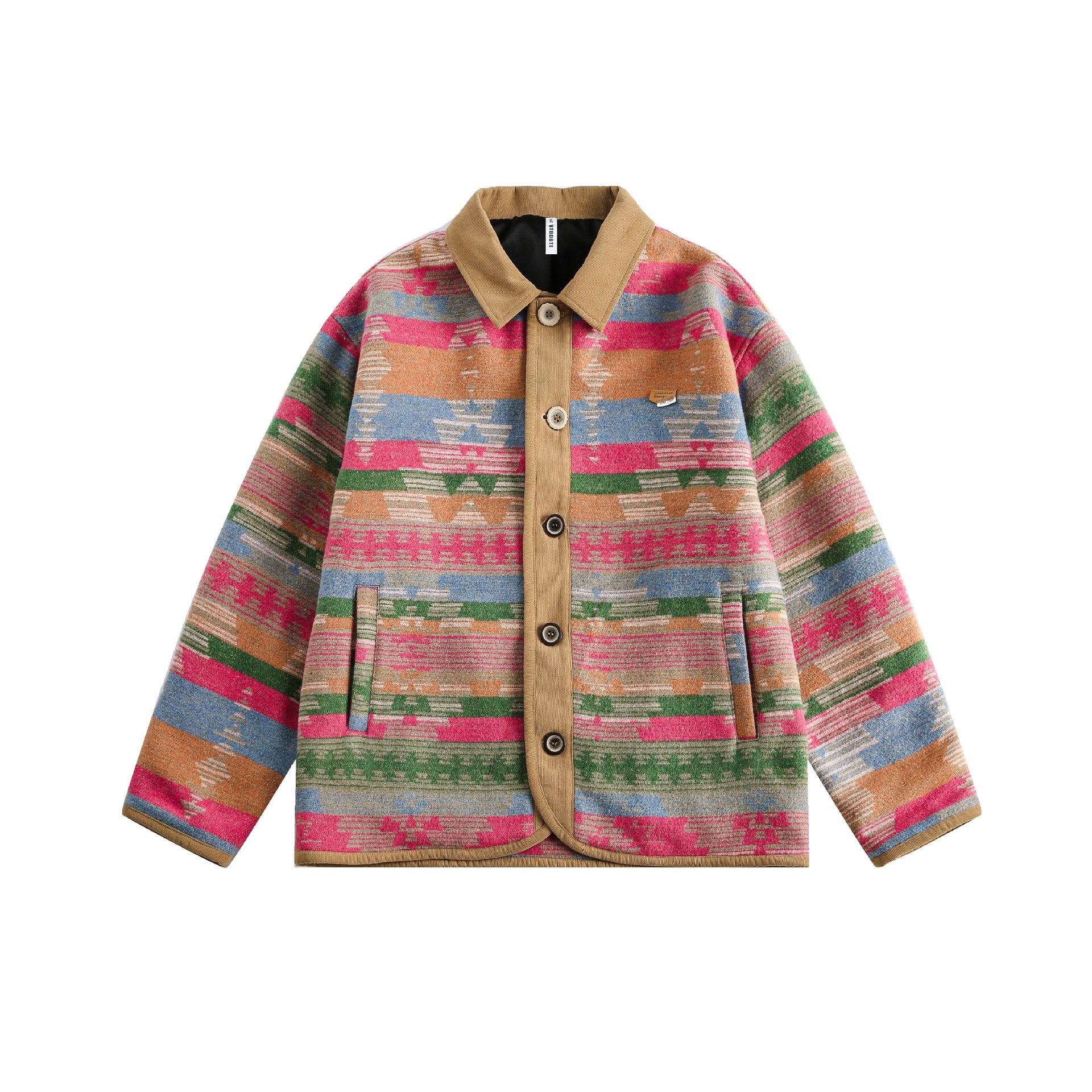 TODAMU® Women's New American Retro Ethnic Style Woolen Jacket