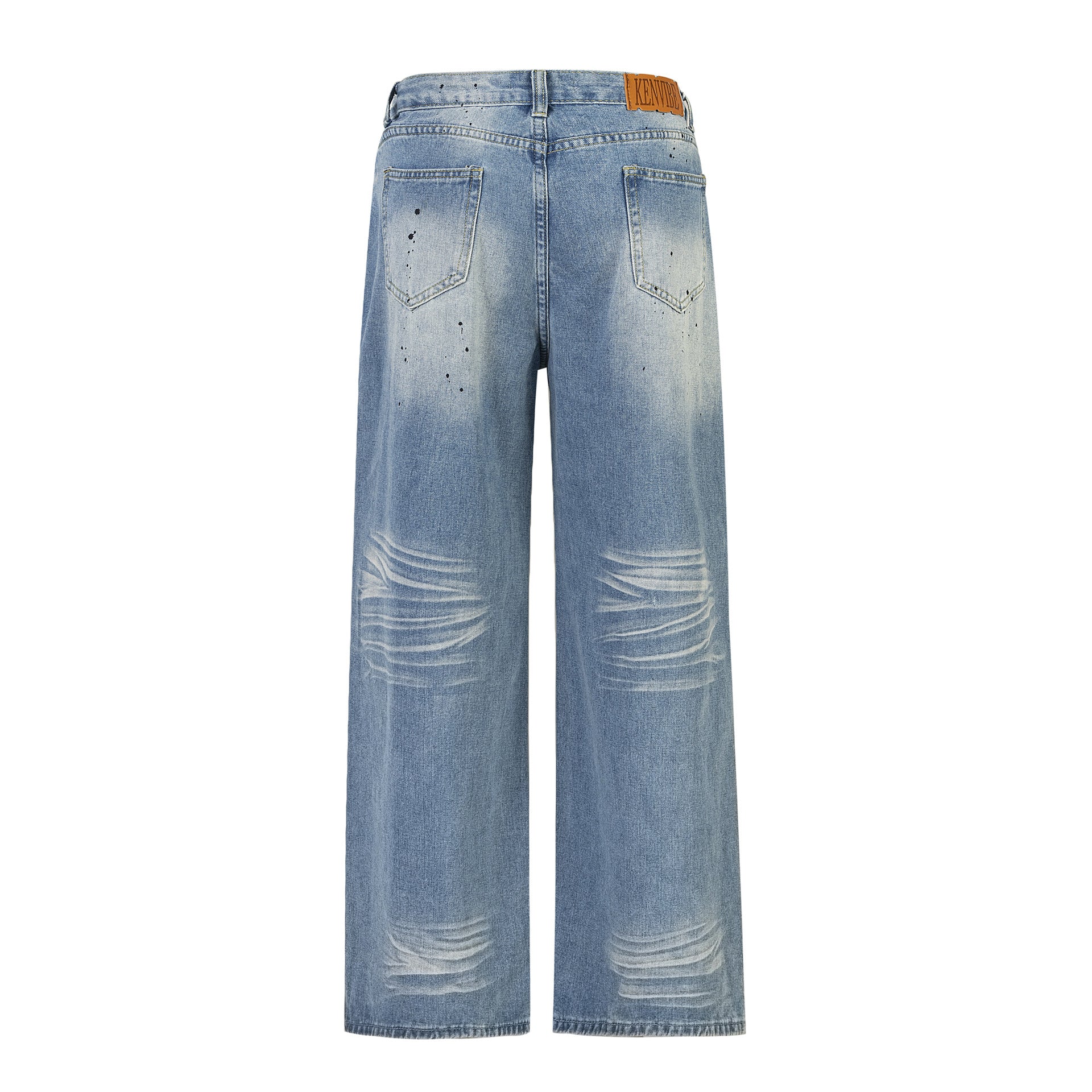 TODAMU® merican Retro Street Trend Washed Denim Trousers