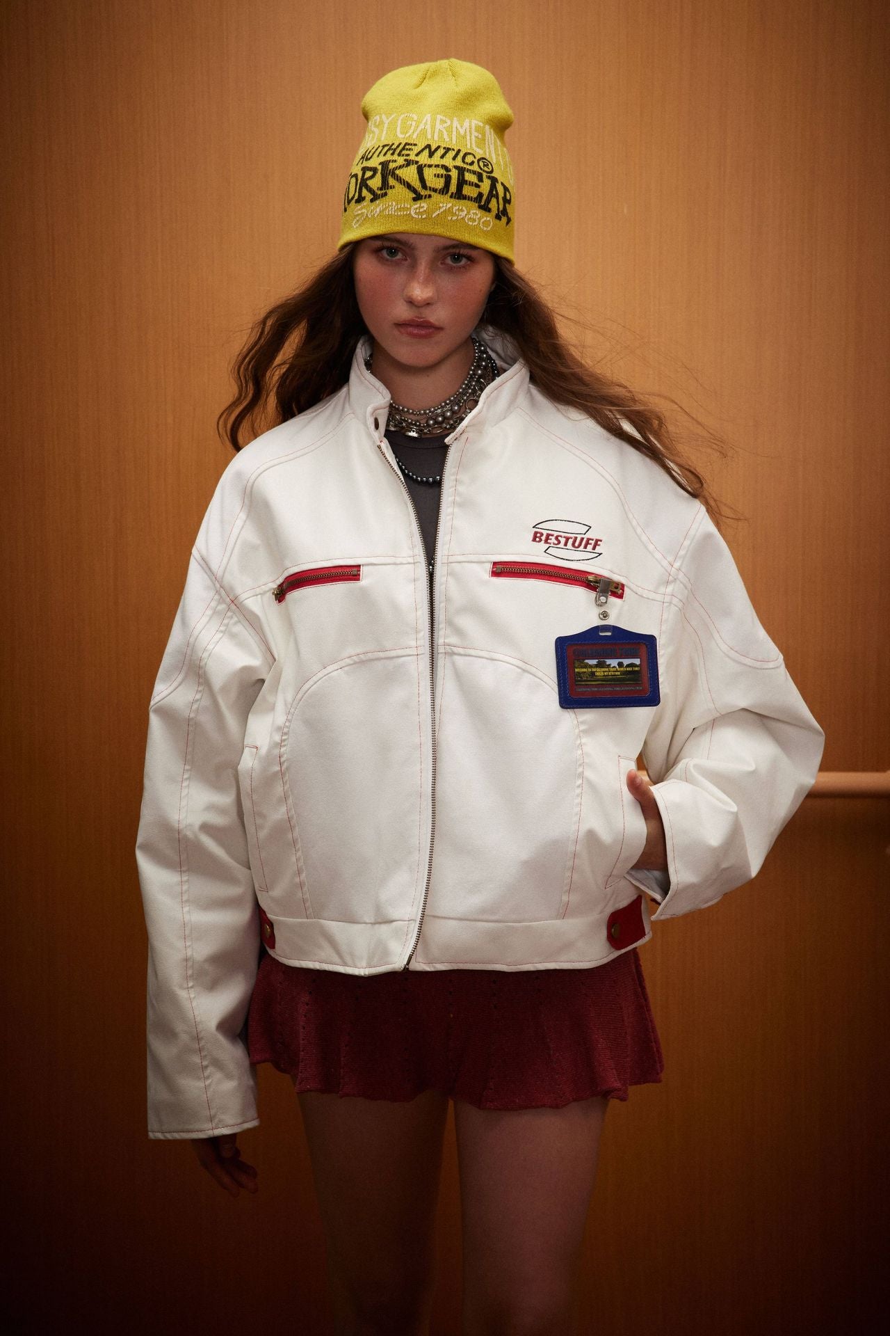 TODAMU® new winter style American street fashion motorcycle embroidered hot girl cotton jacket