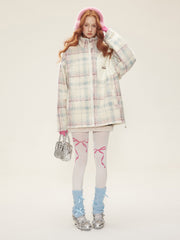 TODAMU® new winter new sweet girly double-sided embroidered cotton jacket