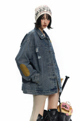 TODAMU® Women's American Vintage Nomad Dreamer Denim Jacket