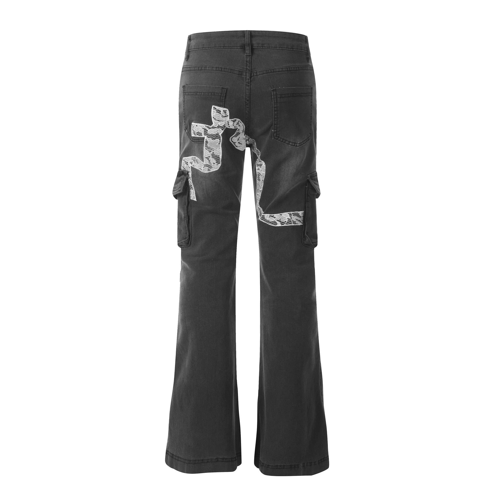 TODAMU® New American Retro Hot Girl Personalized Denim Trousers