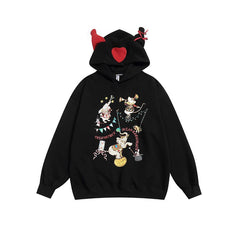 TODAMU® Autumn Women's New Sweet Girl Cute Clown Hooded Sweatshirt