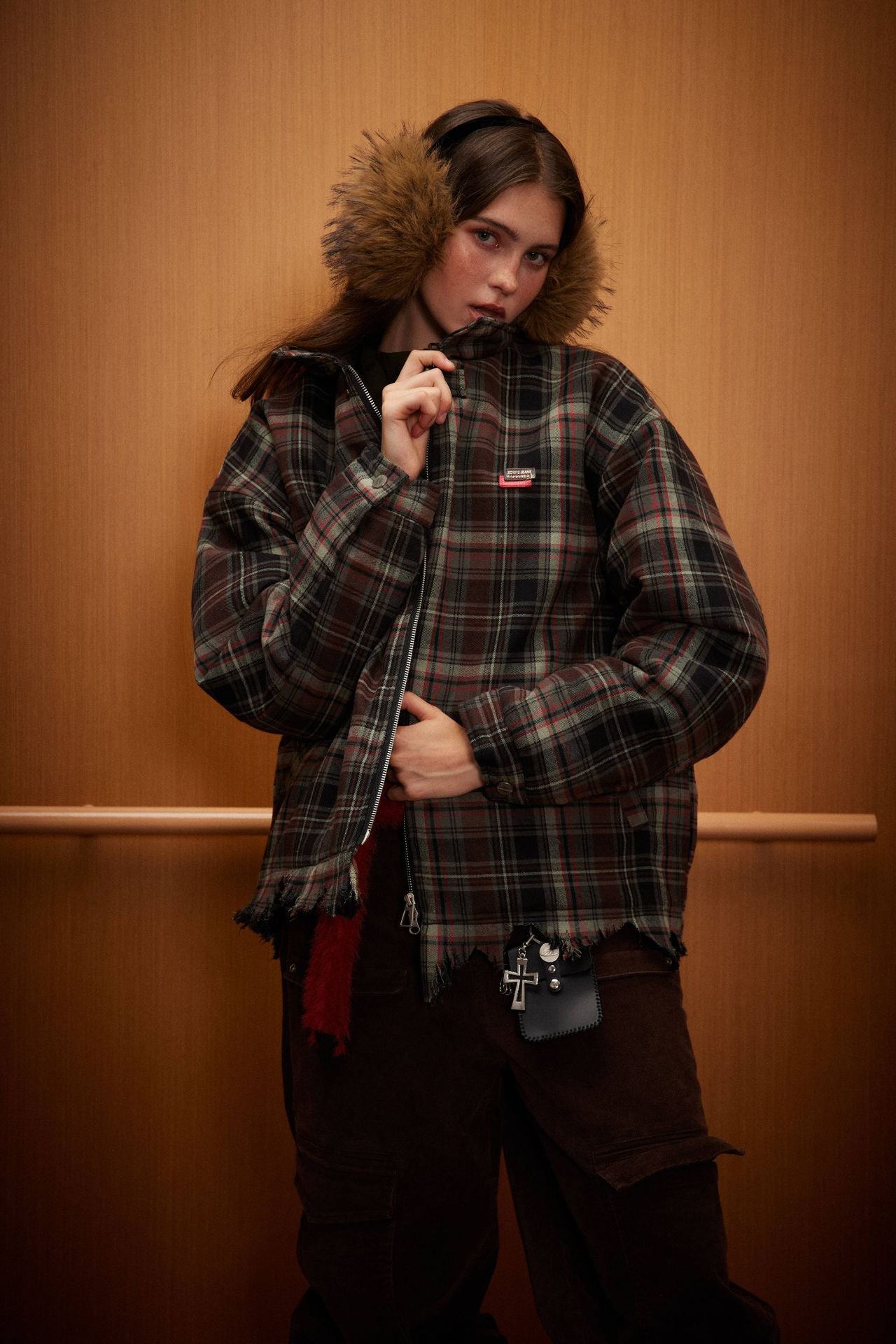 TODAMU® Couple's loose plaid cotton jacket