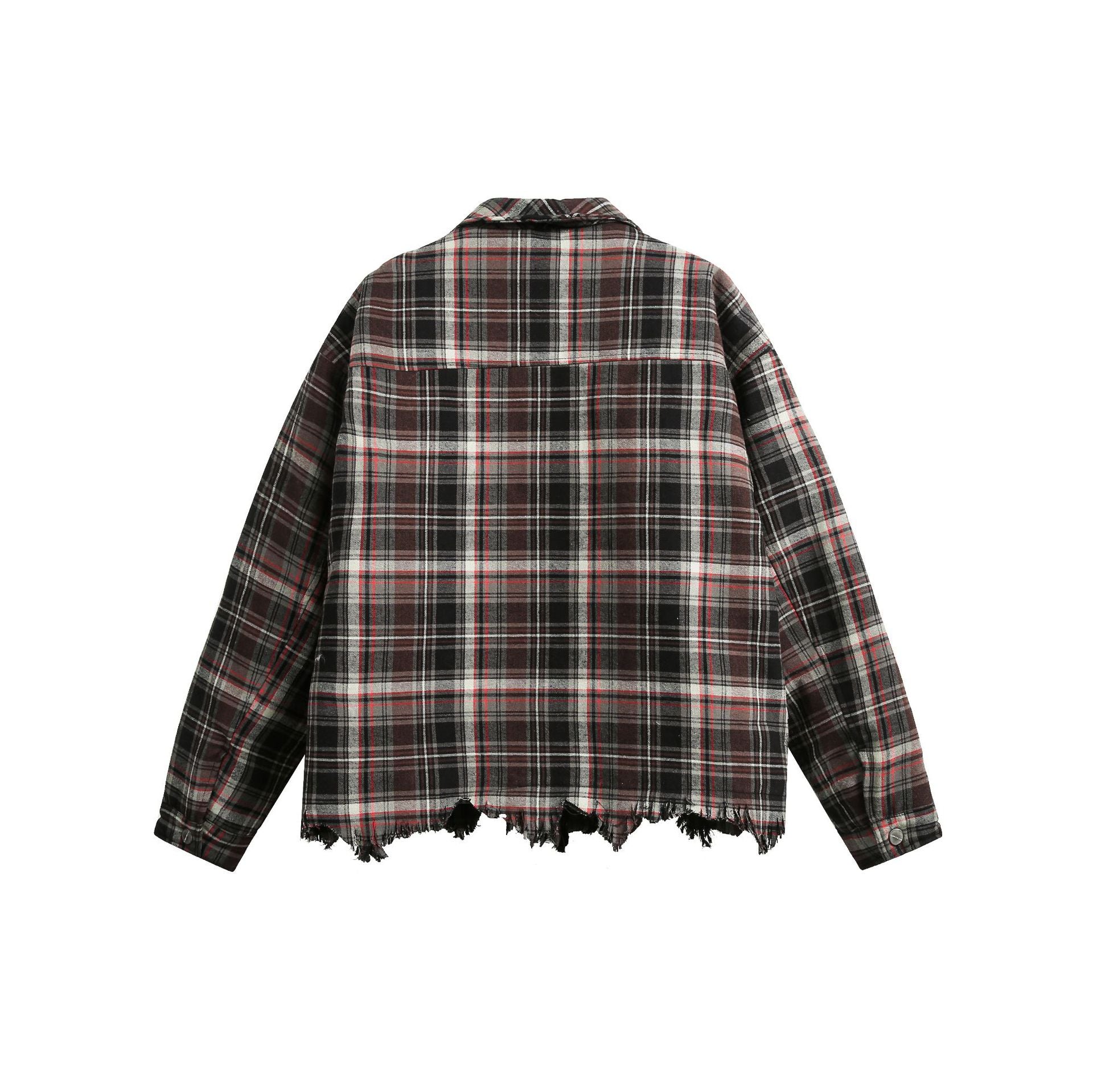 TODAMU® Couple's loose plaid cotton jacket