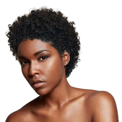 Luxurious & Natural | French Curl Brazilian Human Hair Transparent Lace Wig